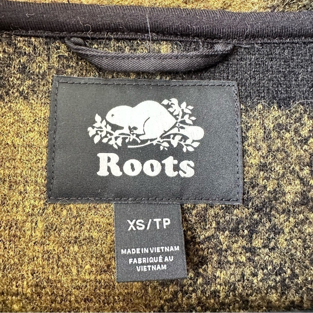 ROOTS-Wool Blend Seymour Plaid Winter Shacket/Jacket (Size:XS) - Picture 11 of 11